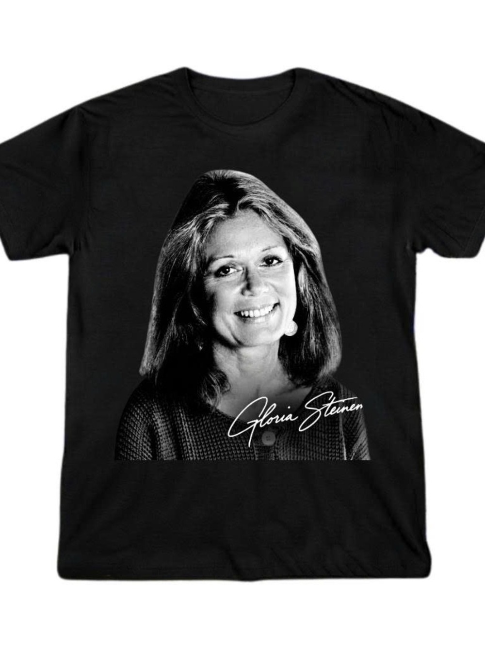 Gildan Shirt Black Gloria Steinem Graphic Tee